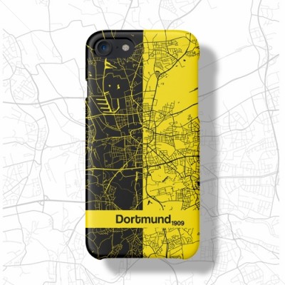 Germany Dortmund artistic city map phone case