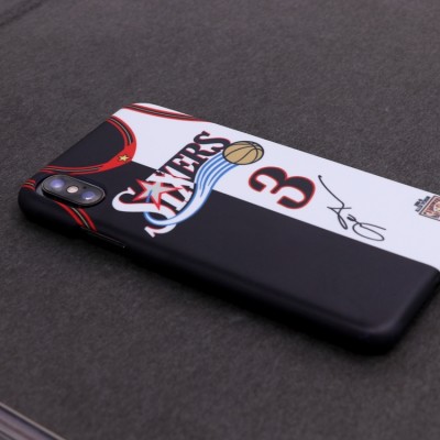 Allen Iverson Philadelphia 76ers jersey stitching phone case