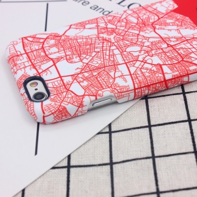 Munich City Map Bayern Color Matching Mobile Phone Case Cover