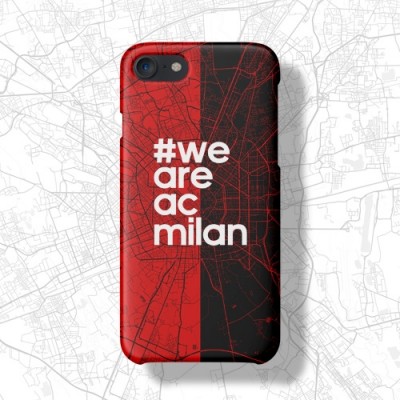 AC Milan City Red and Black Maps phone case