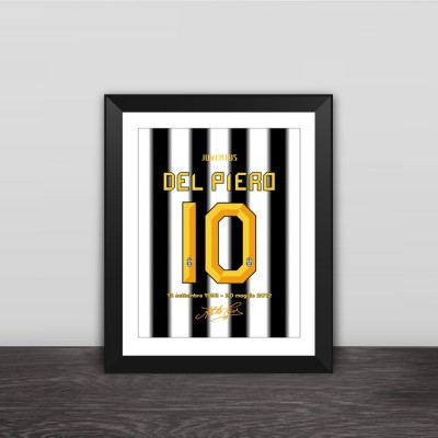 Juventus Piero retired number solid wood decorative photo frame photo wall