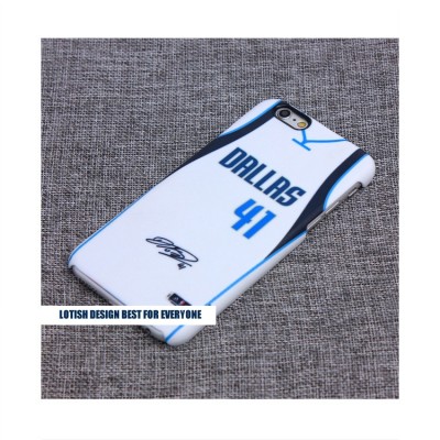 Dallas Mavericks Nowitzki home white jersey scrub phone case