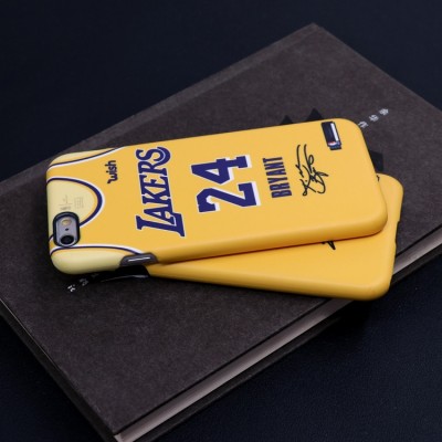 Los Angeles Lakers Jersey Retro Yellow James Kobe Scrub Mobile phone case