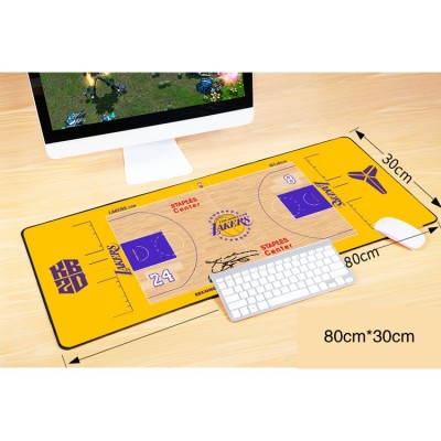 Los Angeles Lakers Arena floor signature large mouse pad Office keyboard pad table mat gift