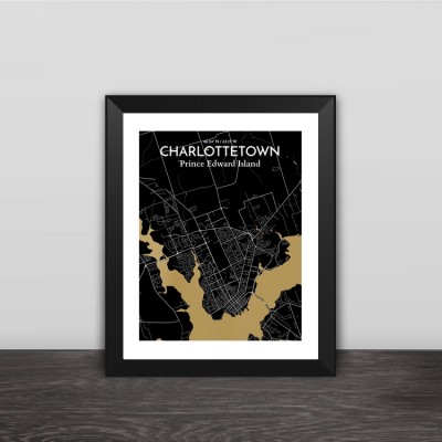 United States Charlotte city map line drawing art section solid wood decorative photo frame photo wall