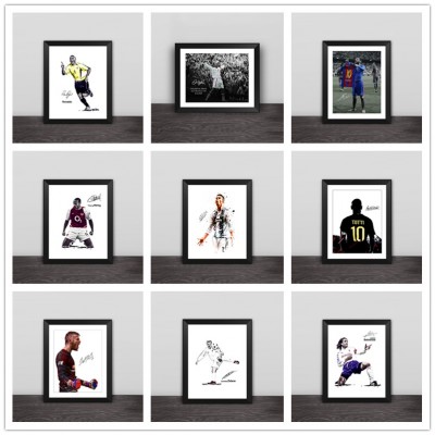 Messi Becky Daro C Rozida inside solid wood decorative frame football gift photo wall