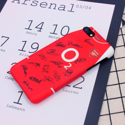 Arsenal team signature iphone7 8plus cases