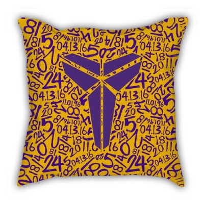 Kobe Bryant retired sofa cotton and linen texture pillow car pillow