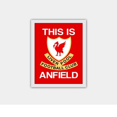 Red Army Liverpool Anfield Stadium Team Logo Photo Frame this is Anfield Fan Gift Photo Frame