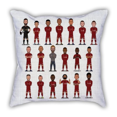 Liverpool team cartoon pillow sofa cotton and linen texture car pillow