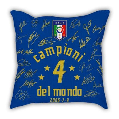 World Cup champion pillow sofa cotton and linen car pillow cushion bar France Italy Brazil Germany Spain