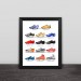 Classic football shoes art illustration section solid wood decorative photo frame photo wall table hanging frame