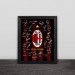 AC Milan 2007 Champions League champion team signature solid wood decorative photo frame photo wall