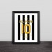 Juventus Piero retired number solid wood decorative photo frame photo wall