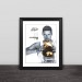 Warrior Thompson Curry Duran close-up real wood home decoration photo frame fans gift