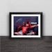 F1 Michael Schumacher oil painting art solid wood decorative photo frame photo wall