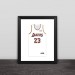 Lakers James jersey classic poster photo frame basketball fans ornaments Lakers fans commemorative gifts