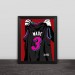 Miami Heat Wade jersey illustration solid wood decorative photo frame photo wall table hanging frame