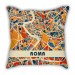 Map models Italy Rome city models pillow sofa cotton and linen texture car pillow cushion gift