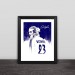 Real Madrid Beckham back portrait solid wood decorative photo frame photo wall