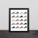 Jordan sneakers illustration JORDAN1 collection solid wood decorative photo frame photo wall