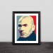 Real Madrid Zidane avatar art illustration solid wood decorative photo frame photo wall table hanging frame