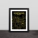Dortmund map line drawing art illustration section solid wood decorative photo frame photo wall table hanging