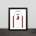 Heat Wade jersey retired number section solid wood decorative photo frame photo wall table hanging frame