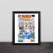 Marca newspaper Real Madrid Champions League 13 champion head clause wood decorative photo frame photo wall