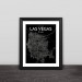 Las Vegas City Map Line Drawing Art Solid Wood Decorative Photo Frame Photo Wall