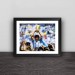 Maradona cup classic instant wood decorative photo frame photo wall table hanging frame