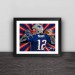 Patriot Tom Brady illustration solid wood decorative photo frame photo wall table hanging frame