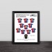 2009 Barcelona Champions League Classic Lineup Solid Wood Photo Frame
