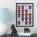 Barcelona Messi career jersey photo frame