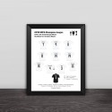 2016 Real Madrid Champions League classic lineup photo frame