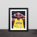 Kobe Bryant masked man photo frame