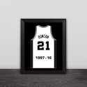 Spurs Tim Duncan retired jerseys solid wood decorative photo frame photo wall table hanging frame