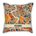 Map models Italy Rome city models pillow sofa cotton and linen texture car pillow cushion gift