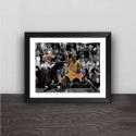 James VS Kobe classic matchup solid wood decorative photo frame photo wall table hanging frame