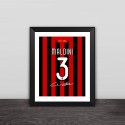 AC Milan Maldini Retired Number Solid Wood Decorative Photo Frame Photo Wall