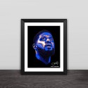 Thunder Paul George head portrait illustration solid wood decorative photo frame photo wall home mural