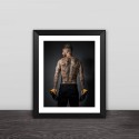 Real Madrid Ramos photo solid wood decorative photo frame photo wall table hanging frame