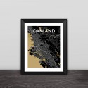Auckland map line drawing art illustration section solid wood decorative photo frame photo wall