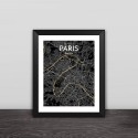 Paris map line drawing art illustration section solid wood decorative photo frame photo wall