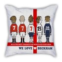 Beckham career cartoon sofa cotton and linen texture pillow car pillow