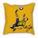 Ibrahimovic classic inverted hook cartoon pillow sofa cotton and linen texture car pillow