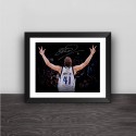 Lone Ranger Nowitzki Back Picture Solid Wood Decorative Photo Frame Photo Wall Table Hanging Frame