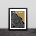 Argentina Buenos Aires city map line drawing solid wood decorative photo frame photo wall