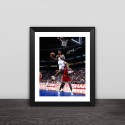 Allen Iverson classic action solid wood decorative photo frame photo wall table hanging