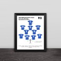 2012 Chelsea Champions League Classic Lineup Solid Wood Decorative Frame